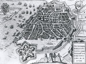 Antwerpen térképe, 1598